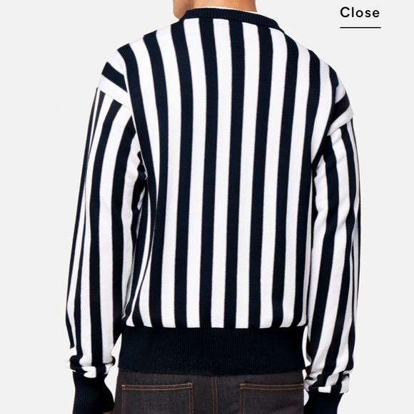 Ami striped long sleeve pullover